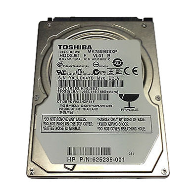 625235-001 - HP 750GB 5400RPM 2.5" SATA HDD