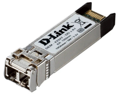 D-Link 10Gbps 10GBase-ER Fiber Transceiver Module for Single-mode Fiber 40km 1550nm LC Connector SFP+ - DEM-433XT-DD