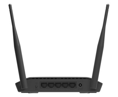 D-Link 4-Port 2.4GHz 300 Mbps Wireless Router - Fast Ethernet - Ideal for Home or Office Use