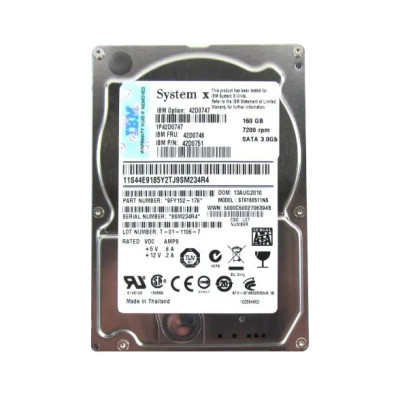 Seagate Constellation 7200 Series 160GB SATA Hard Drive for CE 2.5-Inch, 7200RPM, 32MB Cache - Compatible with Servers