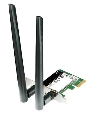 D-Link Wireless AC1200 Dual Band PCI Express Desktop Network Adapter DWA-582 compatible with desktop computers