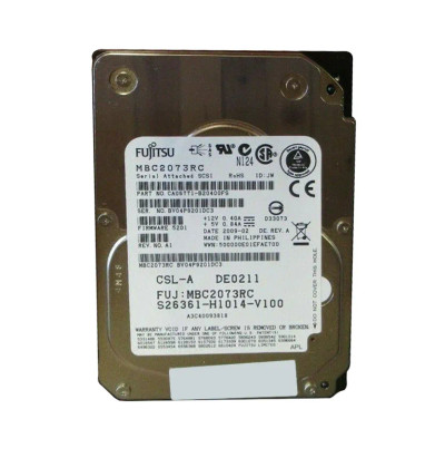 Fujitsu 73GB SAS 3Gb/s 15K HDD 2.5 with Caddy for Server - S26361-H1014-V100 Fujitsu 73GB SAS 3Gb/s 15K HDD 2.5 with Caddy for Server - S26361-H1014-V100