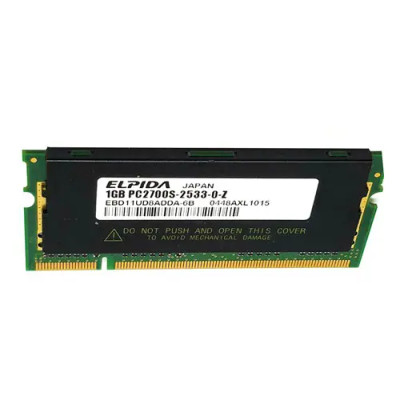 Elpida 1GB DDR-333MHz PC2700 SoDimm Memory Module for Laptops Elpida 1GB DDR-333MHz PC2700 SoDimm Memory Module for Laptops