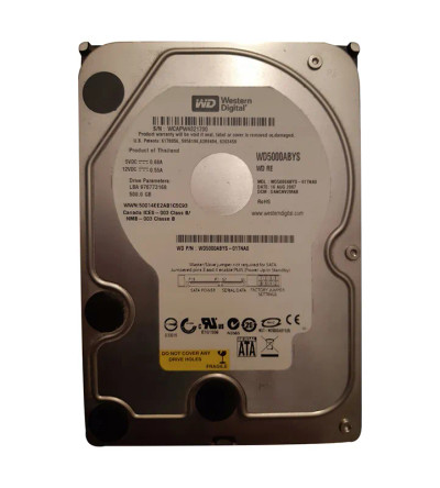 Western Digital Caviar RE2 500GB SATA Hard Drive 7200RPM 3.5-inch - Compatible with Servers