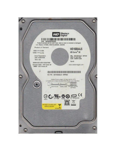 WD1600AAJS-98PSA0 - Western Digital 160GB 7200RPM SATA 3Gb/s 3.5" HDD