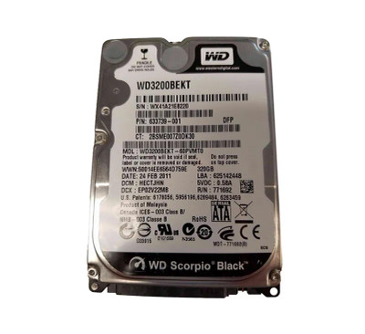 633739-001 - HP 320GB 7200RPM SATA 2.5" HDD