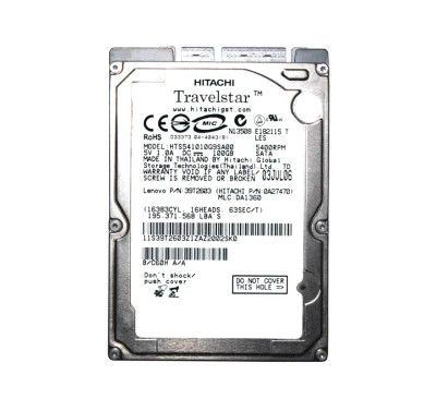 HTS541010G9SA00 - Hitachi 100GB 5400RPM SATA 2.5" 8MB HDD