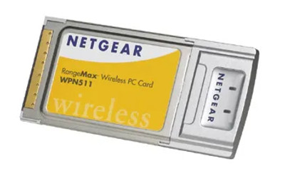 Netgear WPN511-GE RangeMax 108Mbit/s 802.11g 2.4GHz Wireless PC Card Network Adapter - Compatible with PC laptops
