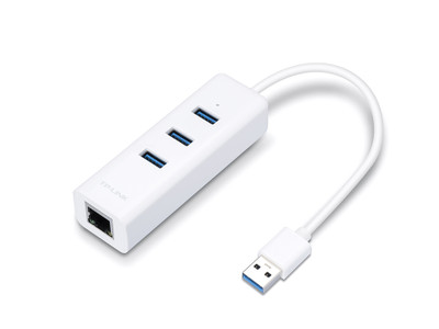 TP-Link UE330 USB 3.0 3-Port Hub & Gigabit Ethernet Adapter for ProLiant DL360p Gen8 Servers
