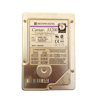 AC33200 - Western Digital 3.2GB 5200RPM EIDE 3.5" HDD