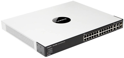 SFE2000 - Linksys SFE2000 24-Port Fast Ethernet 4-Gigabit 2-SFP Managed Switch