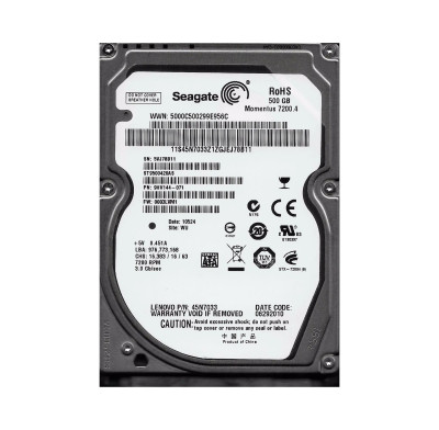 Seagate Momentus 7200.4 500GB 7200RPM SATA 3Gb/s 16MB Cache CE 2.5-Inch Hard Drive for Laptops