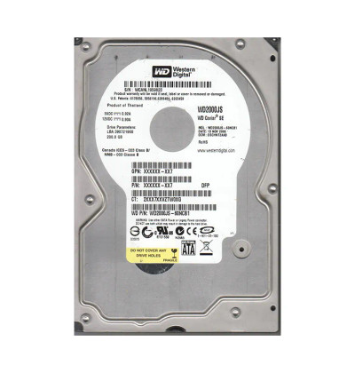 WD2000JS-60NCB1 - Western Digital 200GB 7200RPM SATA 3Gb/s 8MB 3.5" HDD