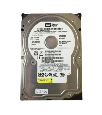 WD800BD-22MRA1 - Western Digital 80GB 7200RPM SATA 2MB 3.5" HDD