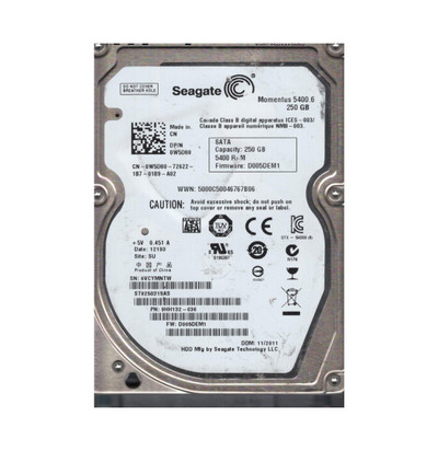 9HH132-036 - Seagate Momentus 5400.6 Series 250GB 5400RPM SATA 3Gb/s 8MB Cache 512 2.5-Inch Hard Drive