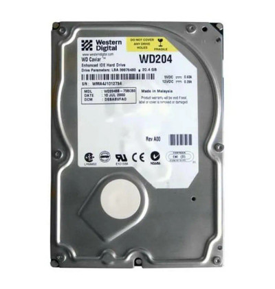 WD204BB-75BCB0 - Western Digital 20.4GB 7200RPM EIDE 2MB 3.5" HDD