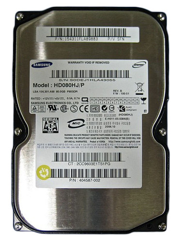 HD080HJ/P - Samsung 80GB 7200RPM SATA 3.5" HDD