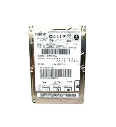 Fujitsu MHT2030AT 30GB 4200RPM IDE ATA-6 2.5Hard Drive