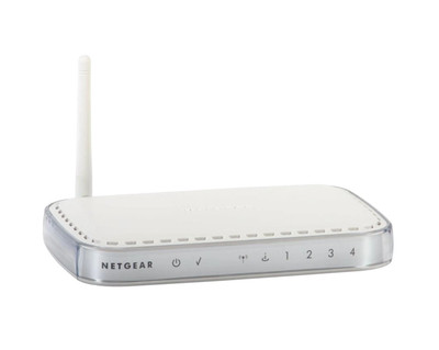 WGT624v4 - Netgear 4 x Ports 100Base-TX LAN + 1 x Port 100Base-TX WAN 108Mb/s 802.11g 2.4GHz Wireless Firewall Router
