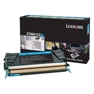 X746A1CG - Lexmark Cyan Toner Cartridge for X746 Printer