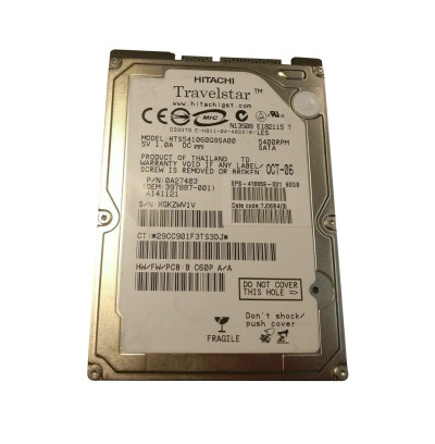 418859-001 - HP 60GB 5400RPM SATA 2.5" HDD
