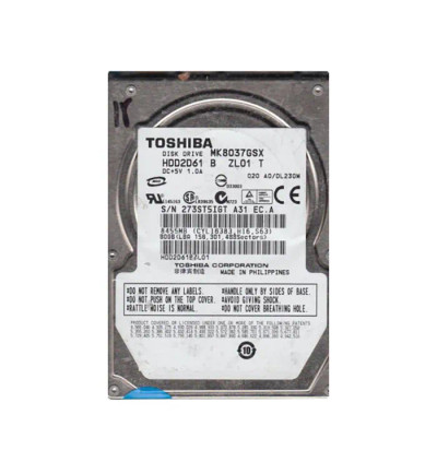 TOSHIBA MK8037GSX 80GB 5400RPM SATA 3Gb/s 2.5HDD
