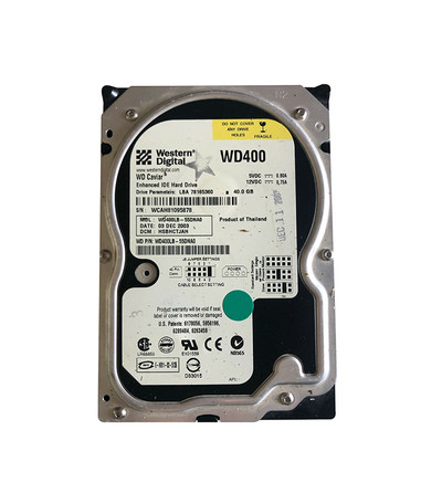 WD400LB-55DNA0 - Western Digital 40GB 7200RPM EIDE 2MB 3.5" HDD