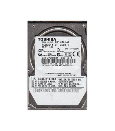 MK1234GAX - Toshiba 120GB 5400RPM IDE 8MB 2.5" HDD