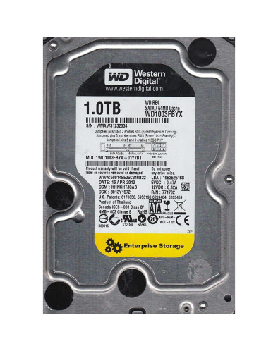 WD1003FBYX-01Y7B1 - WD 1TB 7200RPM SATA 3.5" HDD