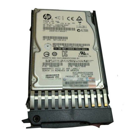 507129-012 - HP 450GB 10000RPM SAS 6Gb/s 2.5" HDD