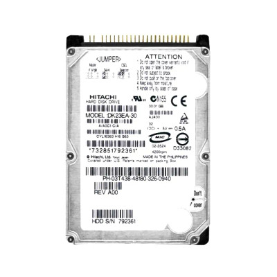 DK23EA-30 - Hitachi 30GB 4200RPM IDE/ATA 2.5" HDD