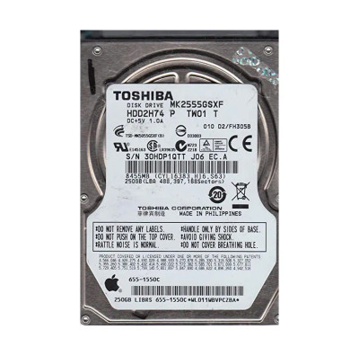 Toshiba 250GB 5400RPM SATA 3Gb/s 8MB Cache 2.5-Inch Hard Drive for laptops