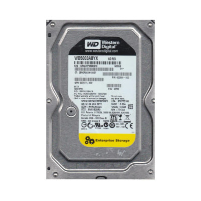 Western Digital RE4 500GB Enterprise Hard Drive 7200RPM SATA 3Gb/s 64MB Cache 3.5-Inch - Compatible with servers