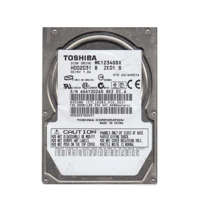 HDD2D31BZK01 - TOSHIBA 120GB 5400RPM SATA 8MB 2.5" HDD