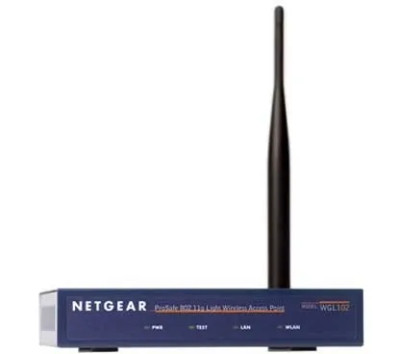 Netgear ProSafe WGL102 Wireless Access Point 108Mbps 2.4GHz RJ-45 PoE 10/100/1000Base-T External Antenna