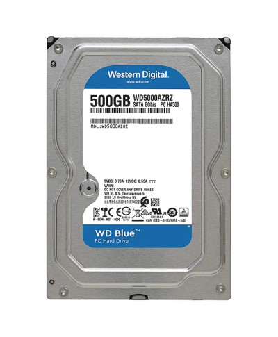 Western Digital Blue 500GB 5400RPM SATA 6Gb/s 64MB Cache 3.5-Inch Hard Drive for RoHS Compliance