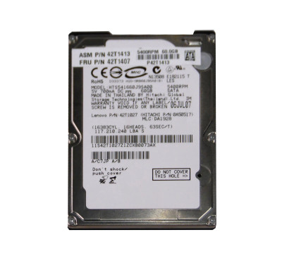 42T1407 - IBM 60GB SATA 5400RPM 2.5" HDD