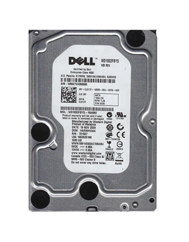 WD1002FBYS-18A6B0 - Western Digital 1TB 7200RPM SATA 3Gb/s 32MB 3.5" HDD