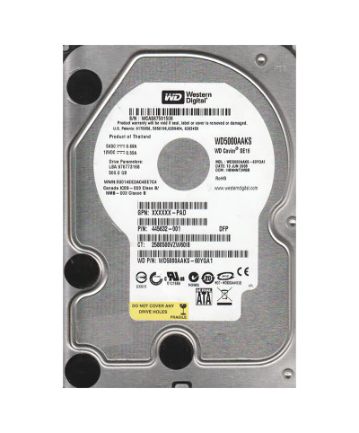 445632-001 - HP 500GB 7200RPM SATA 3.5" Hot-Plug HDD