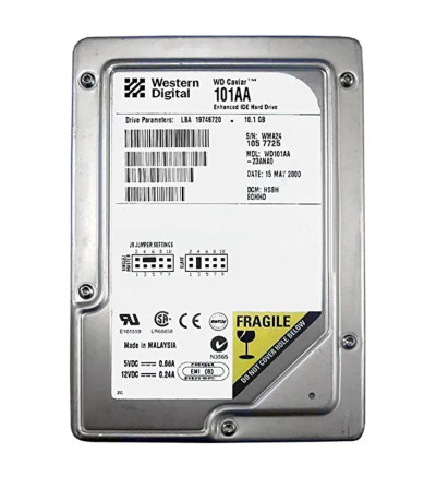 WD101AA - Western Digital 10.1GB 5400RPM IDE 2MB 3.5" HDD