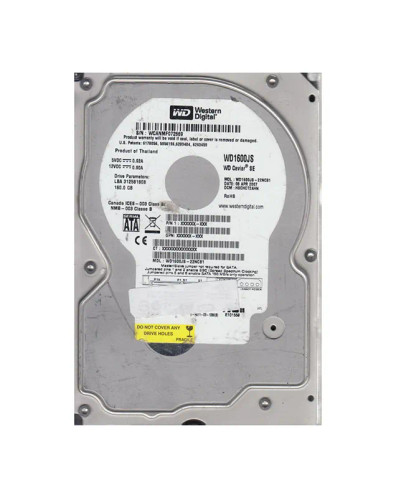 WD1600JS-22NCB1 - Western Digital 160GB 7200RPM SATA 3.5-Inch HDD