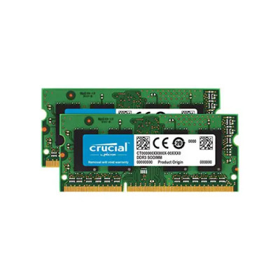 Crucial 4GB DDR3-1333MHz SODIMM Memory Kit for Laptop - Dual Rank, Non-ECC, CL9 - CT2KIT25664BC1339A