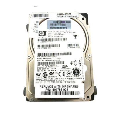 HP 404785-001 72GB 10000RPM SAS 3Gb/s 2.5-Inch Hard Drive