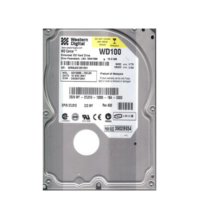 WD100BB-75CLB0 - Western Digital 10GB 7200RPM EIDE 2MB 3.5" HDD