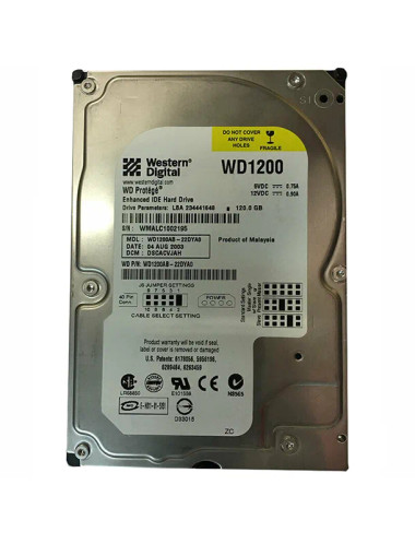 Western Digital Caviar 120GB 5400RPM EIDE 2MB Cache CE Hard Drive for Desktop Computers