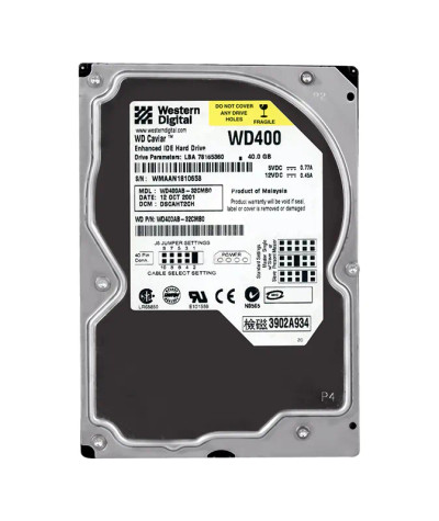 Western Digital Caviar 40GB 5400RPM EIDE Hard Drive, 2MB Cache, 3.5-Inch - Compatible with desktop computers