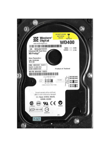 WD400EB-00JEF0 - Western Digital 40GB 5400RPM EIDE 2MB 3.5" HDD