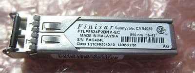 Finisar FTLF8524P2BNV-EC SFP Transceiver Module 4.25Gbps 1000Base-SX Multi-Mode Fiber 500m 850nm LC Connect