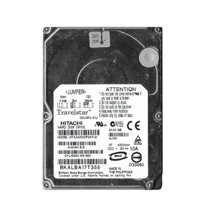 Hitachi Endurastar J4K20 Series 20GB IDE Hard Drive 4200RPM 2.5-Inch ATA-6 8MB Cache