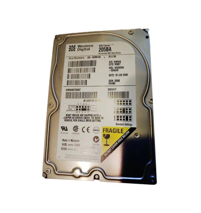 Western Digital Caviar 20GB EIDE Hard Drive 7200RPM 40-Pin 3.5-Inch - Compatible with Desktop Computers